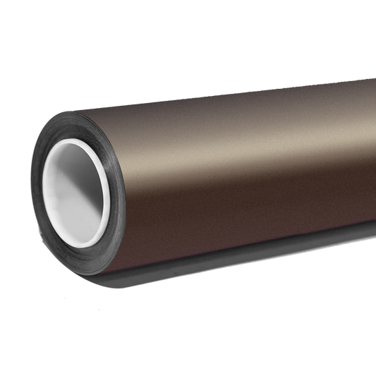 Sleek Matte Brown Vinyl Wrap for Cars