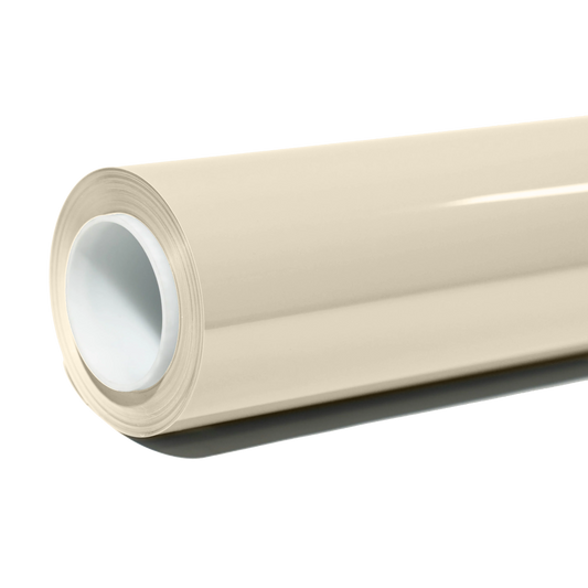 Subtle Gloss Pastel Cream Vinyl Wrap for Vehicles